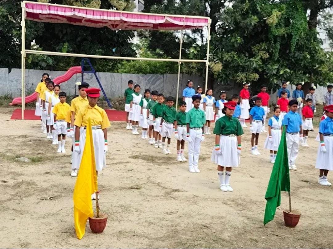 Students participating in cultural program